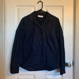 Everlane Navy Blue Button Down Shirt